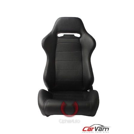 Cipher Black Synthetic Leather Racing Seats CPA1013PBK